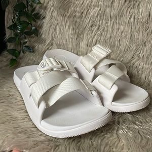 Chaco White Women's Chillos Slide Sandals 9